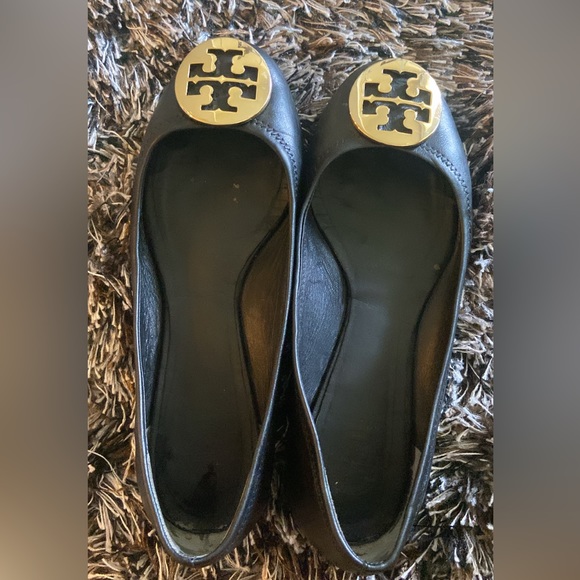 Tory Burch Leather Ballet Shoes - Picture 3 of 5